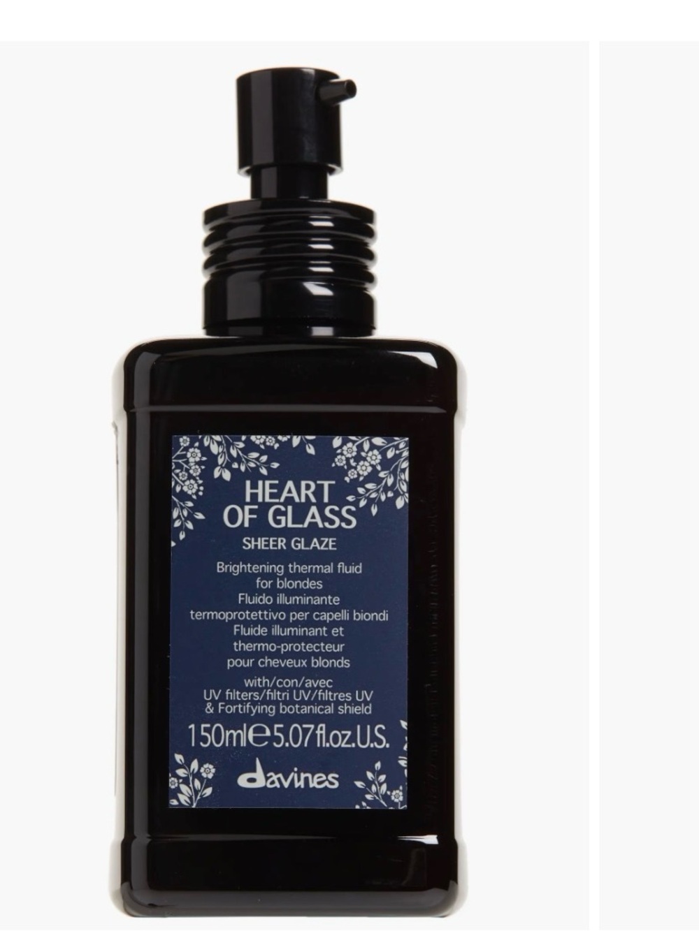 Davines Heart of Glass Sheer Glaze in Black